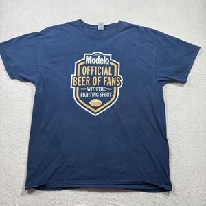 Modelo Official Beer of Fans Fighting Spirit Football T Shirt Blue XL Brewery
